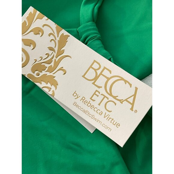Becca $158 Rebecca Virtue Green One-Piece Swimsuit Plus Size 1X (16-18) - Picture 5 of 5